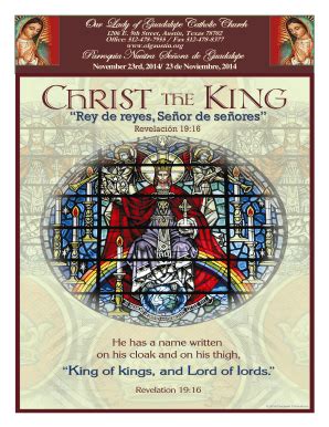 Fillable Online Olgaustin 1119248 Solemnity Of Christ The King Pub