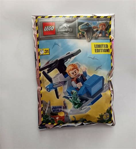 Lego Jurassic World Owen With Helicopter 122113 For Sale Online Ebay