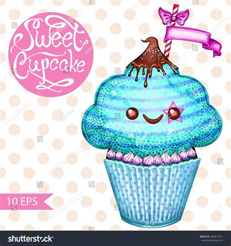 Handdrawn Watercolor Cake Isolated On White Stock Vector (Royalty Free ...