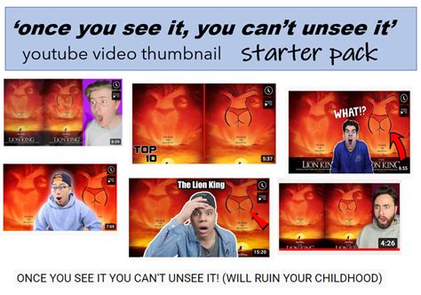 Once You See It You Can T Unsee It Youtube Video Thumbnail Starter