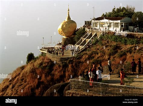 Myanmar Kyaiktiyo Pagoda Stock Photo - Alamy