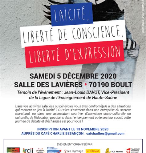 Journée Débat Laïcité Liberté De Conscience Liberté Dexpression