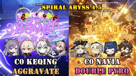 C0 KEQING AGGRAVATE C0 NAVIA DOUBLE PYRO SPIRAL ABYSS 4 5 YouTube