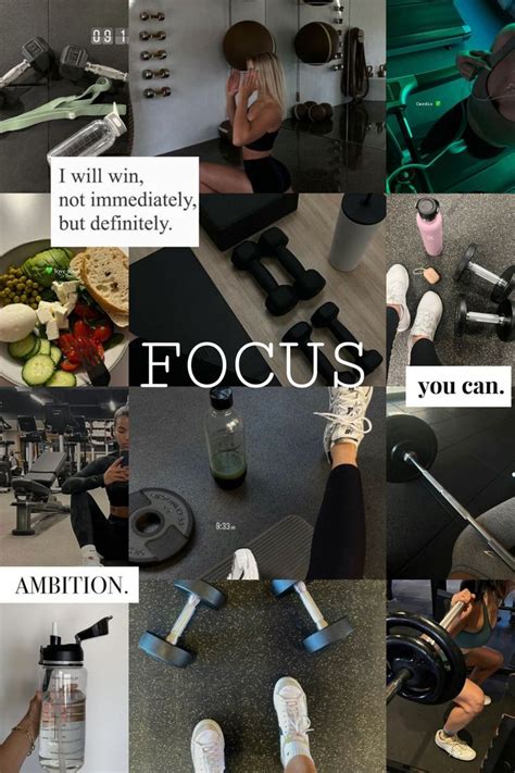 Gym Vision Board Fitness Vision Board Healthy Lifestyle Motivation