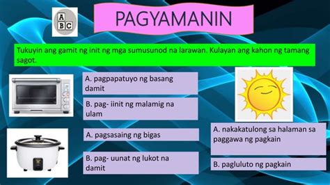 Agham Yunit Iii Aralin Pinagmulan At Gamit Ng Init Ppt