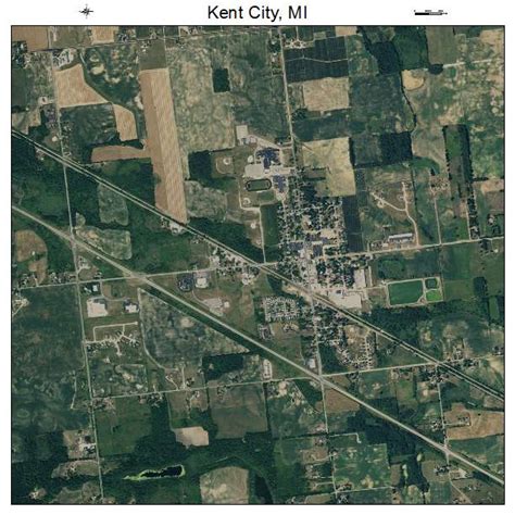 Aerial Photography Map of Kent City, MI Michigan