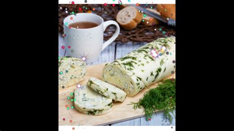 Деревенский рулет из сыра сулугуни с укропом и чесноком, в сырной лавке ...
