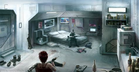 Cyberpunk Apartment by bchart on DeviantArt