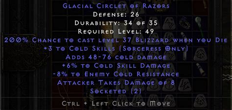 Selling Cold Sorc Circ And Cold Sorc Ammy Topic D2jsp