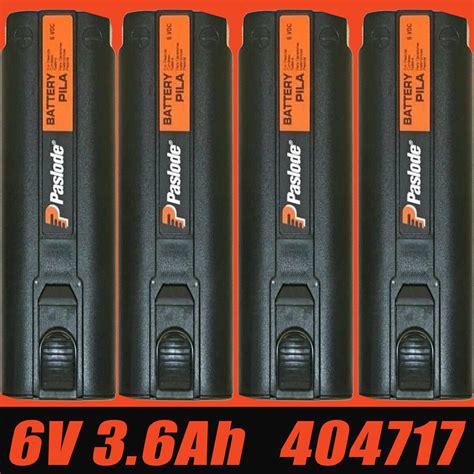 2 4PACK For Paslode Impulse 6V 3600mAh 404717 Ni MH Battery Nailer