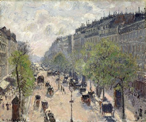 Camille Pissarro Boulevard Montmartre Fr Hling Museum Langmatt