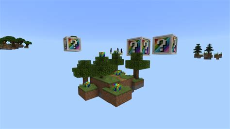 Rainbow Lucky Blocks Skyblock By Fall Studios Minecraft Marketplace