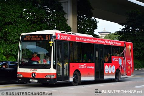 Bus 61 SMRT Buses Mercedes Benz OC500LE SMB44J Bus Interchange