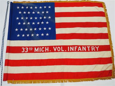 33rd Michigan Volunteer Infantry Regiment — Michigan Battle Flags