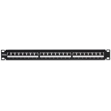 24-Port Cat6A Shielded 1U Patch Panel - Patch Panel - TRENDnet TC-P24C6AS