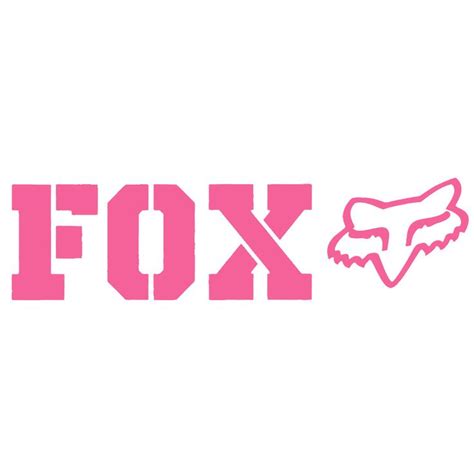 Fox Motocross Logo Pink