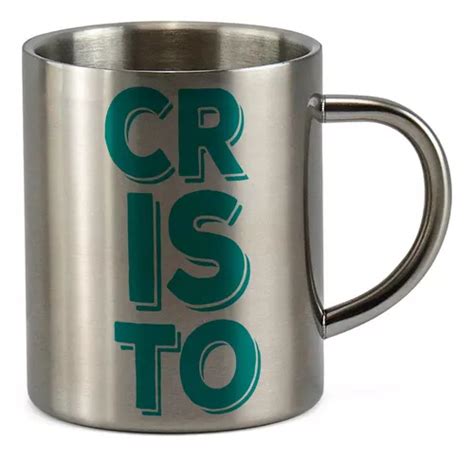 Caneca Inox 400ml Presente Sf2 Cristo Jesus Deus Religião MercadoLivre