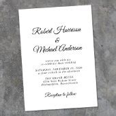 Elegant Tuxedo Watercolors Gay Wedding Invitation Zazzle