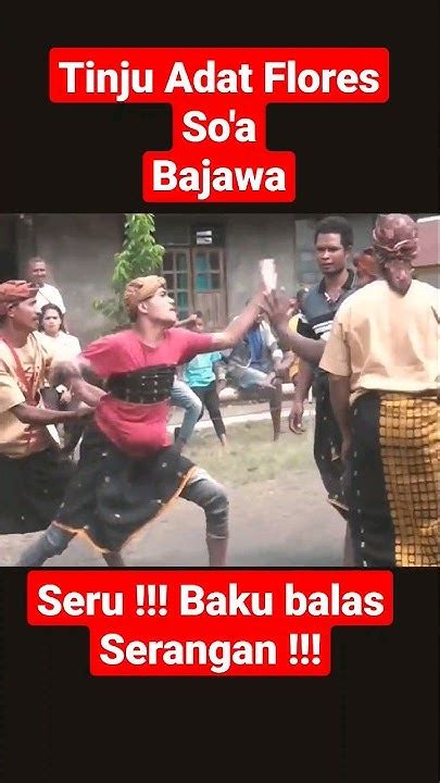 Seru Baku Balas Serangan Tinju Adat Flores Soa Bajawa