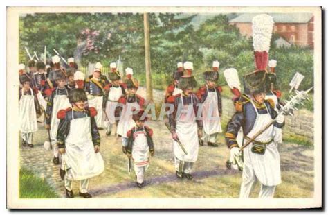 Image Folklore Belge Cote D Or Walcourt La Marche Militaire De Notre