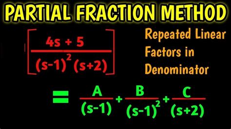 Partial Fraction Method Repeated Linear Factors In Denominator Youtube