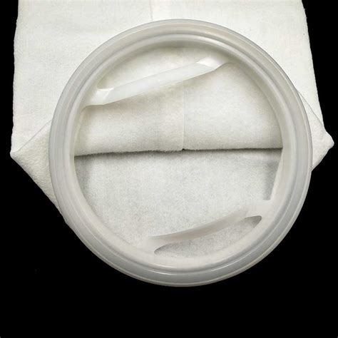 40 Micron Polypropylene Felt Liquid Filter Bag Sewn Plastic F Flange