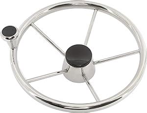 Yaemarine Dia Spoke Stainless Steel Marine Boat Steering Wheel