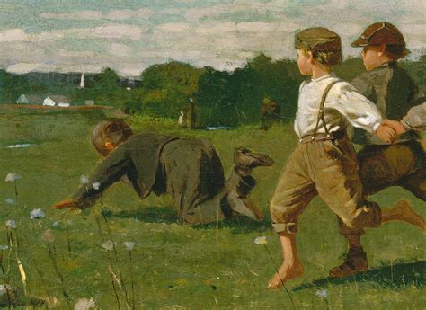 Snap The Whip Winslow Homer Work Of Art Heilbrunn