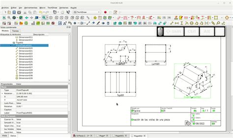 6 Dibujo técnico Mis notas de FreeCAD