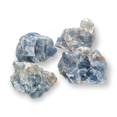 Calcite Bleu Brute Vertus Bienfaits Pierre Communication Garaulion