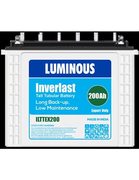 Luminous Inverlast 12V 200Ah Tubular Battery