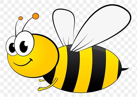 Bee png illustration, transparent background. | Free PNG - rawpixel