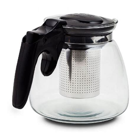 Nava Misty Glass Tea Pot With Stainless Steel Infusor 1100 Ml