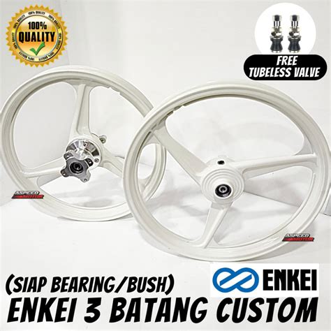 Enkei Batang Custom Sport Rim Full Cop Siap Bearing Bush Y