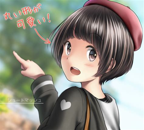 Safebooru 1girl Bag Bangs Blush Brown Eyes Brown Hair Hat Heart Looking At Viewer Open Mouth