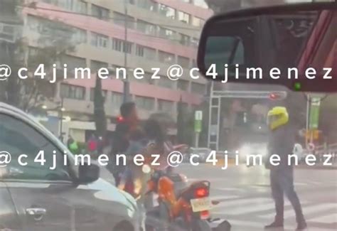 Violenta Pelea En Tlatelolco Motociclista Con Familia Amenaza Con