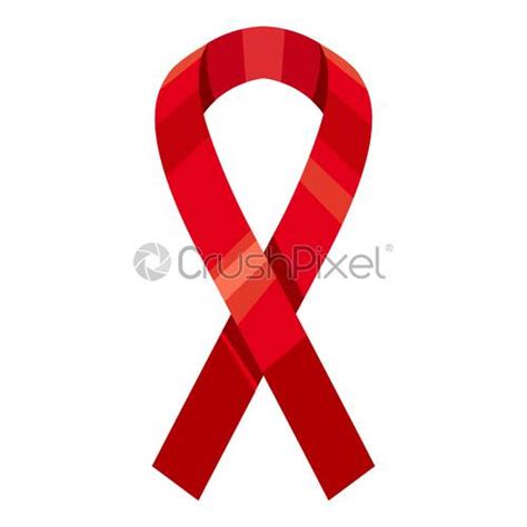 Red ribbon icon, cartoon style - stock vector 4025281 | Crushpixel