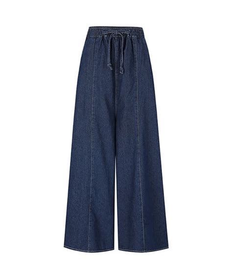 Musinsa Ad Hoc Women S Stitched Wide Denim Pants Indigo Hz Dp