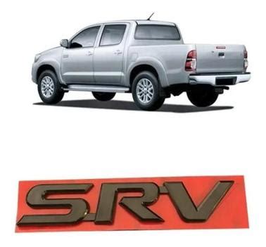 Emblema Srv Tampa Traseira Hilux A Black Piano E Cr