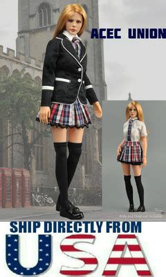 Girl School Uniform Clothing Skirt Set For Phicen Hot Toys Figure Usa Ebay