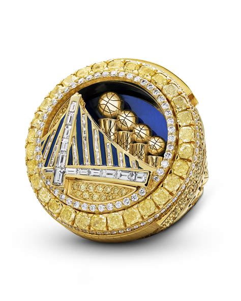 golden state warriors championship ring features  carats  yellow