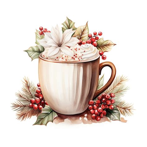 Premium AI Image Christmas Hot Cocoa