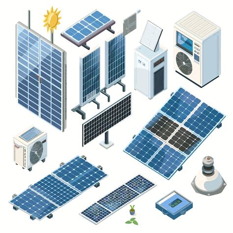 Premium Vector Solar Energy Equipment System Vector