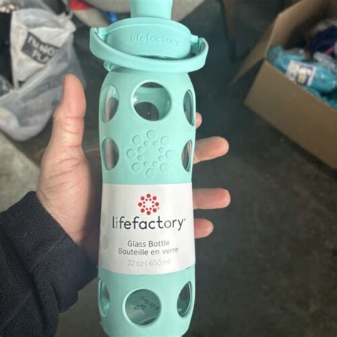 Lifefactory 22 Ounce Glass Water Bottle With Active Flip Cap Silicone