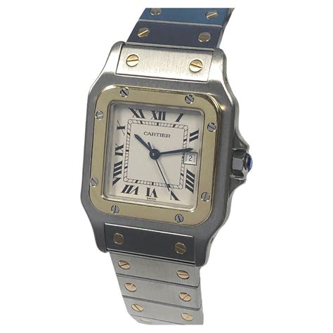 Cartier Santos Gold Watch For Sale at 1stDibs | cartier watch, ladies ...