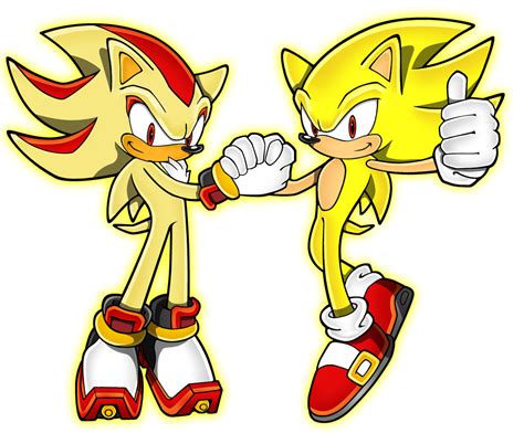 Super sonic and super shadow by daggerslashs on DeviantArt | Super ...