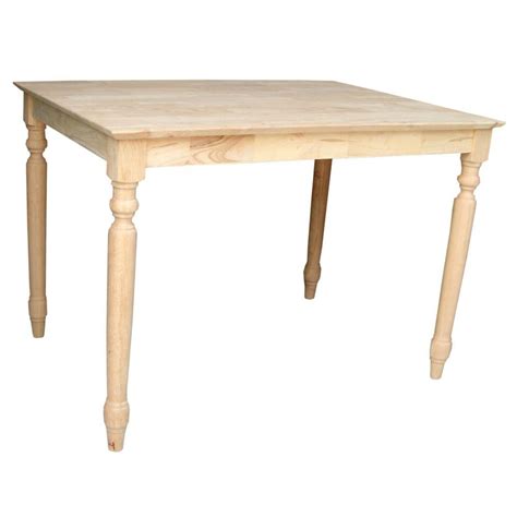 International Concepts Unfinished Dining Table K 3042 330t The Home Depot