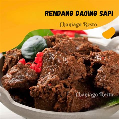 Jual Rendang Daging Sapi Asli Khas Padang Rendang Chaniago Shopee