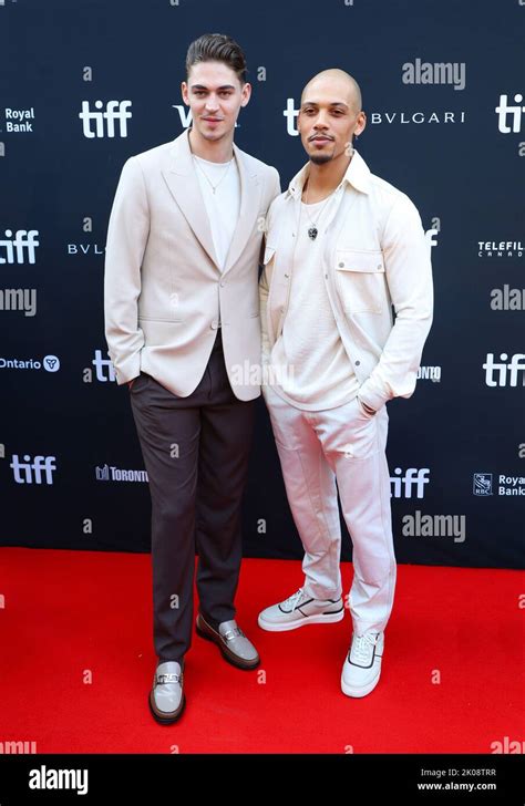 Hero Fiennes Tiffin And Jordan Bolger Arriving To The Woman King