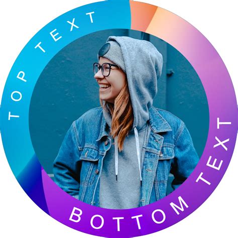 pfp maker  rounded profile pic  custom border  text